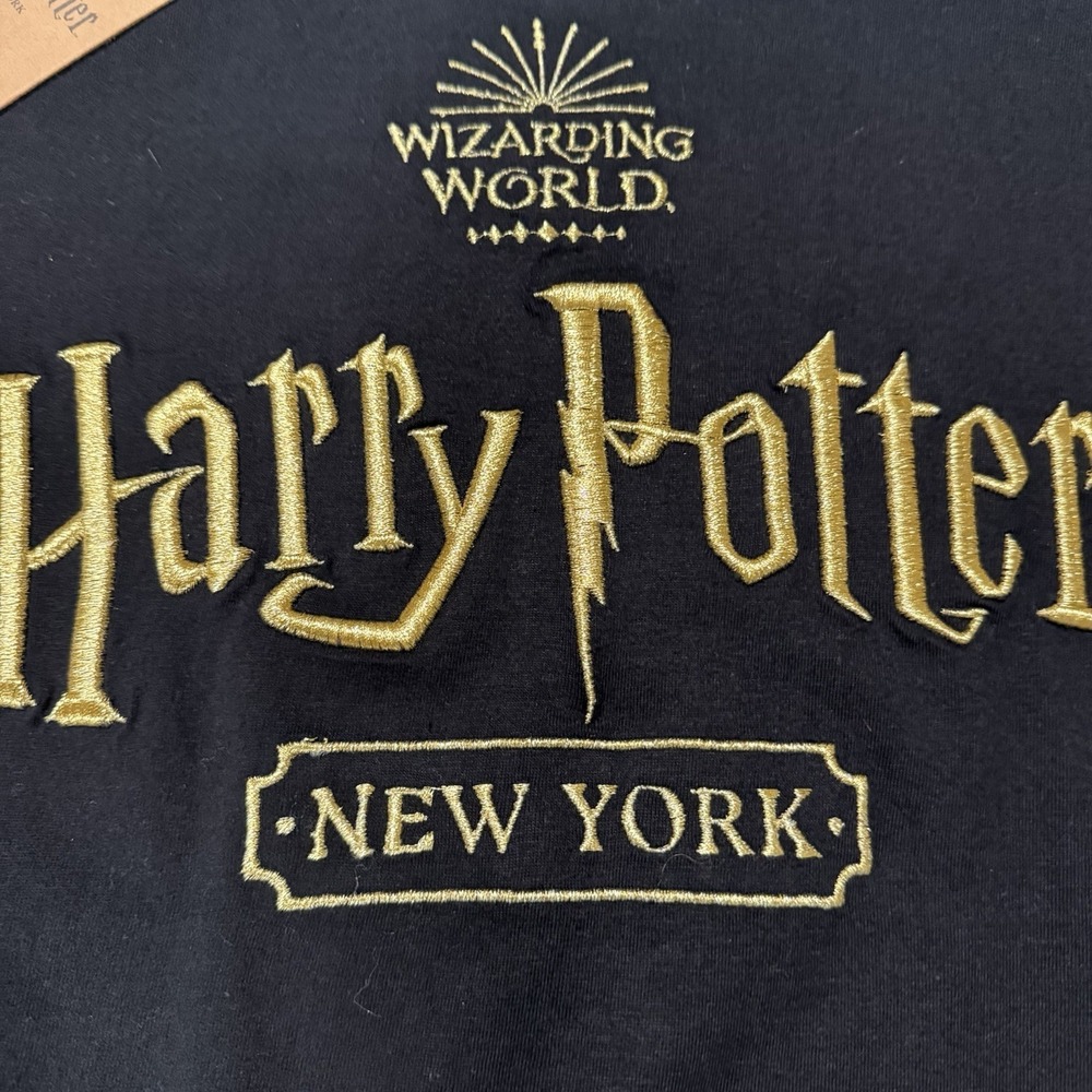 Harry Potter New York 2XL T Shirt NWT Wizarding World‎ Black Gold